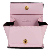 Fendi - Women's Calf Leather F Logo Leather Coin Wallet