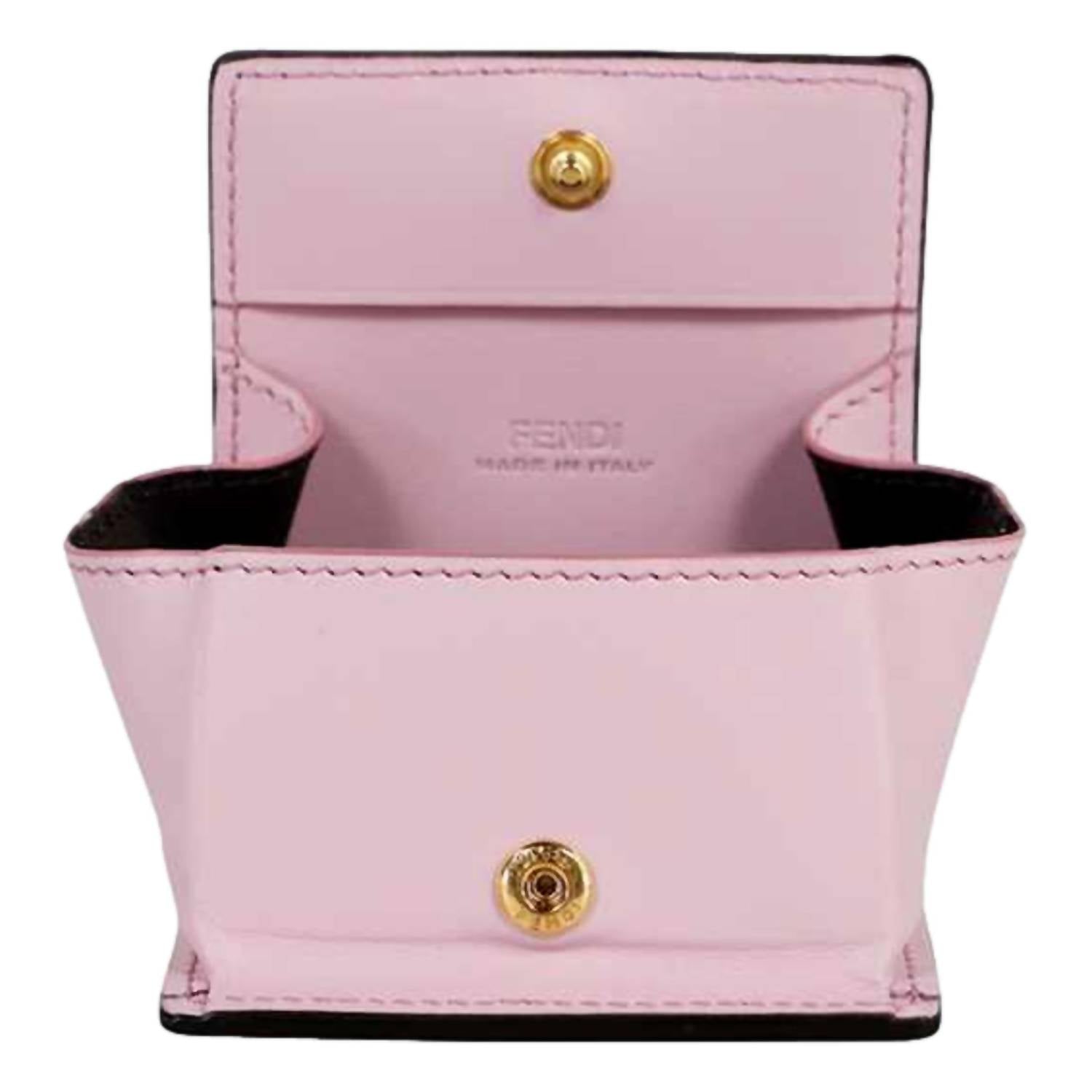 Fendi - Women's Calf Leather F Logo Leather Coin Wallet
