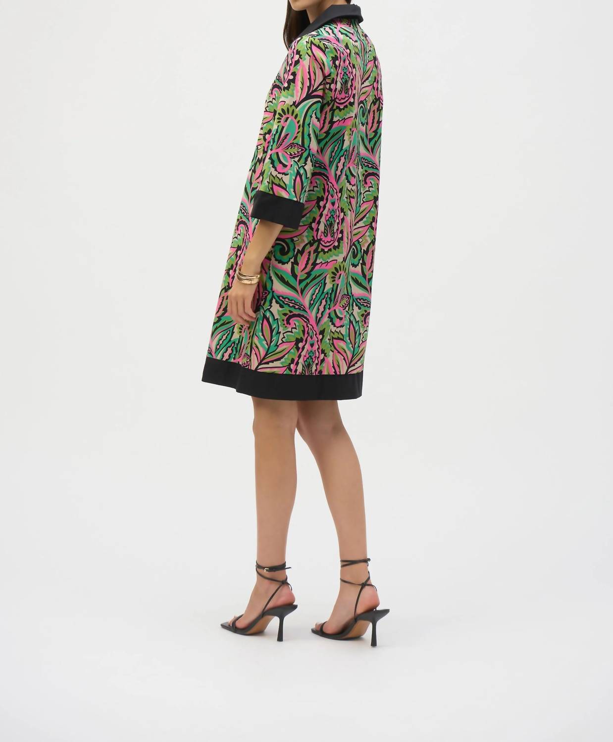 Joseph Ribkoff - Poplin Paisley Print A-line Mini Dress