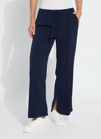 Lysse Women's Genevieve Drawstring Trouser in true navy - women's pants