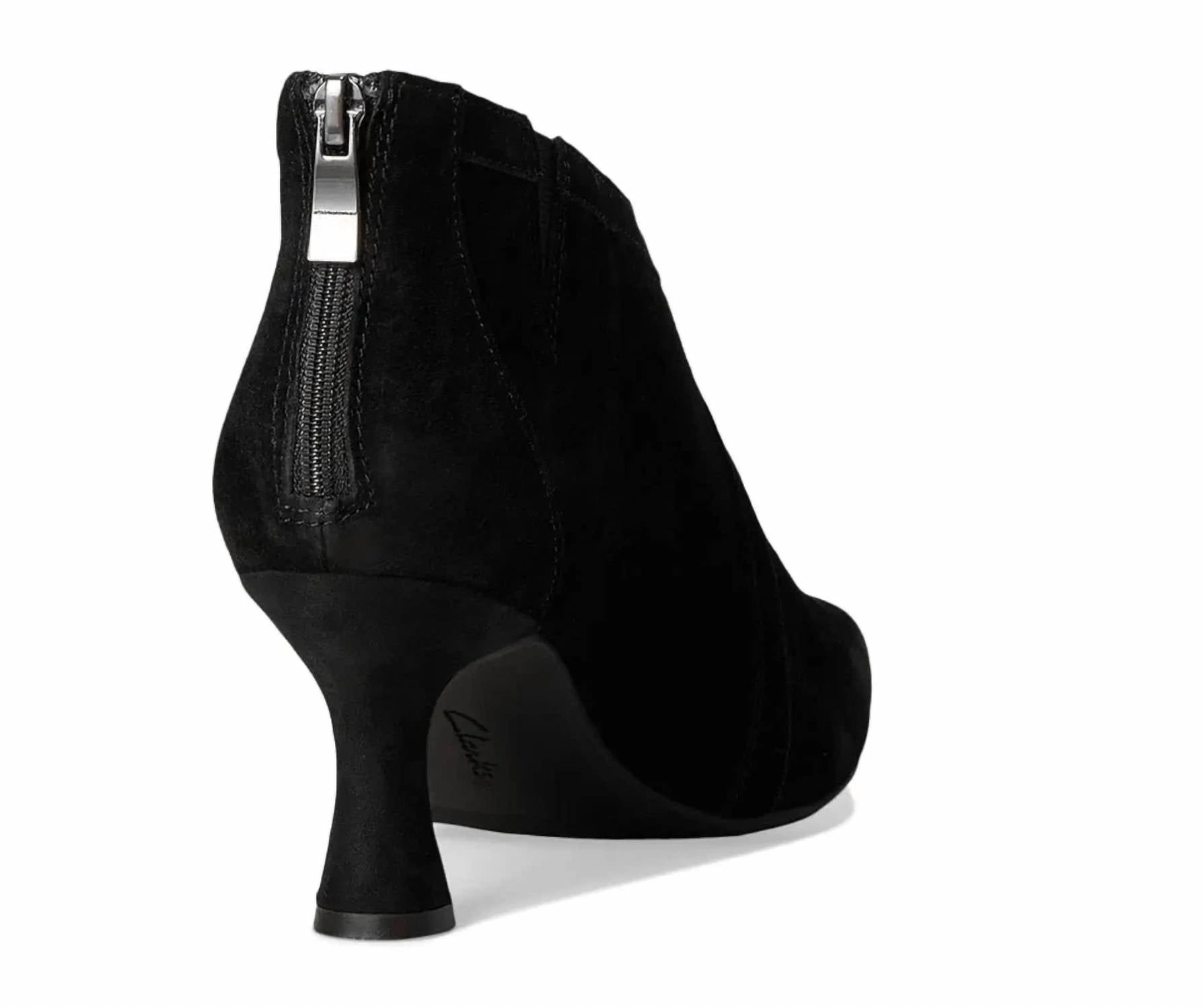 Clarks Women's Kataleyna Sol Ankle Boots in black suede - women's shoe - view 4