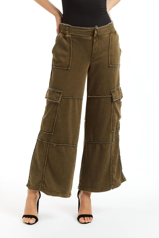 Tractr - Mid Rise Cargo Lounge Pant