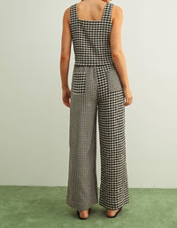 Miou Muse - Grant Gingham Straight Pants