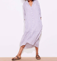 Sundry - Stripe Shirt Dress