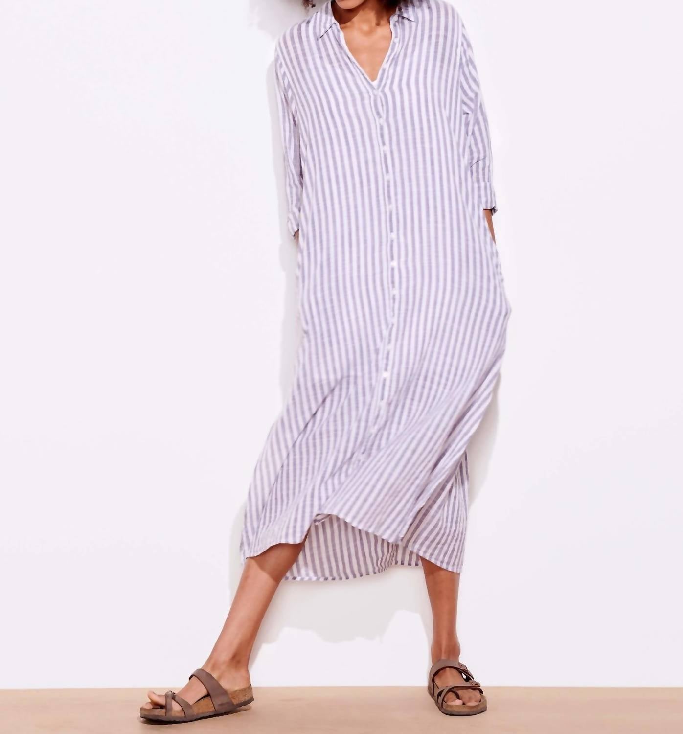 Sundry - Stripe Shirt Dress