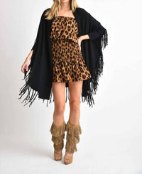Muche & Muchette - Heaven Draped Cardigan with Fringe Hem