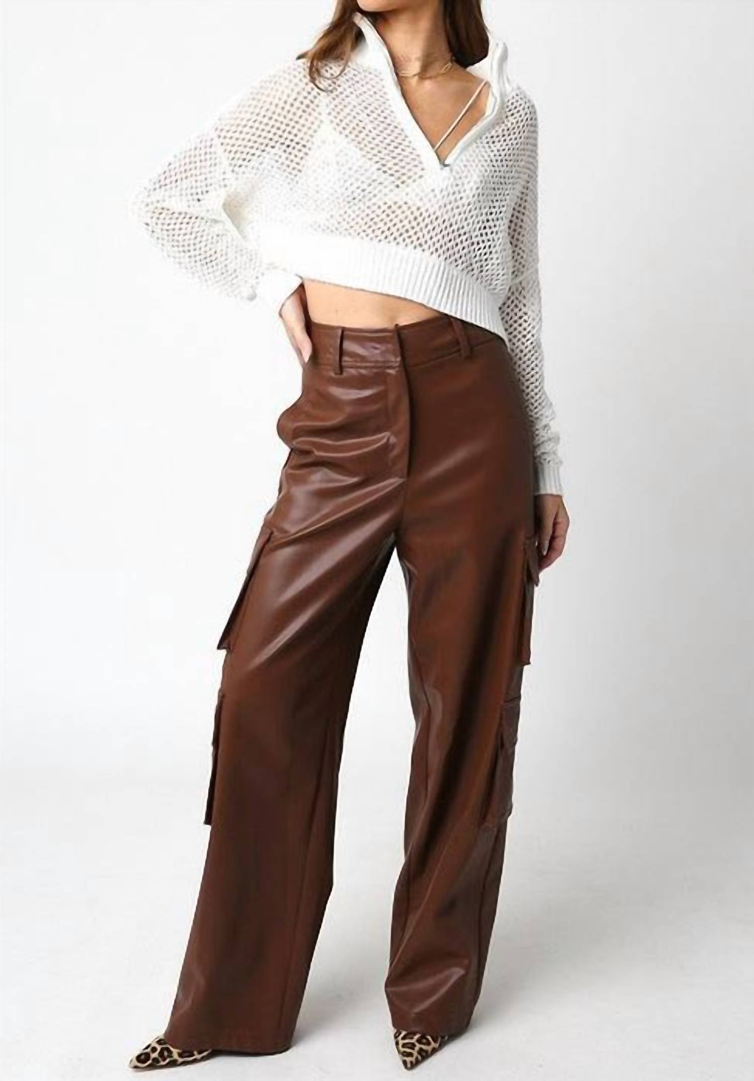 Olivaceous - Collin Crochet Sweater