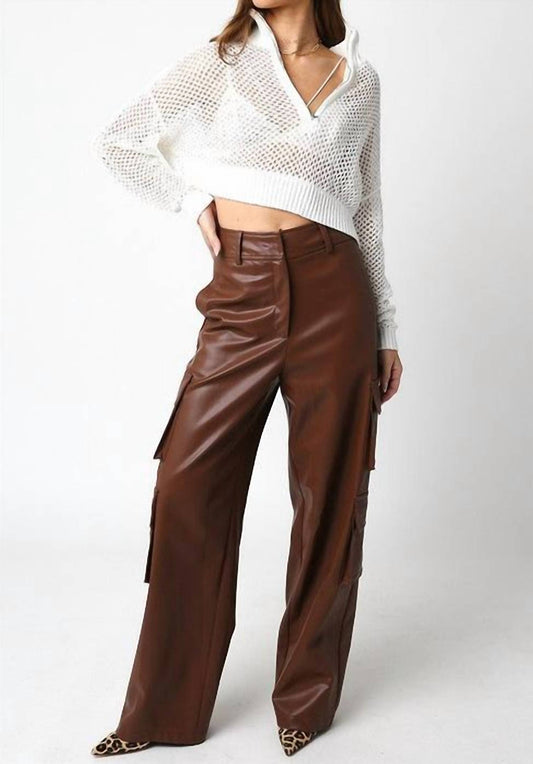 Olivaceous - Collin Crochet Sweater