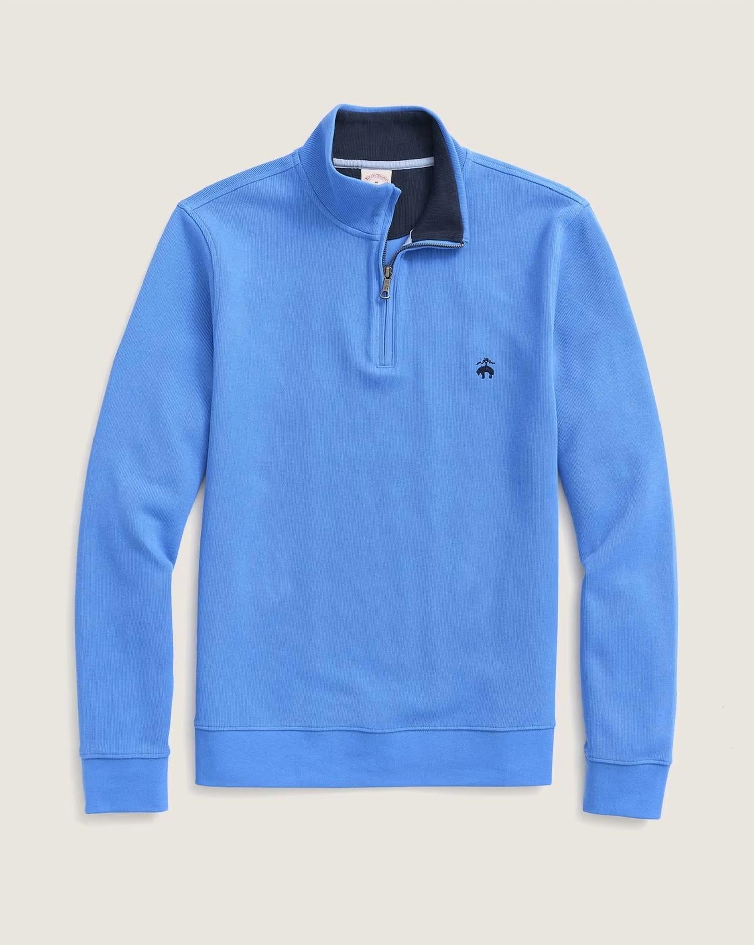 Brooks Brothers - Men's Sueded Jersey Half-zip Pullover
