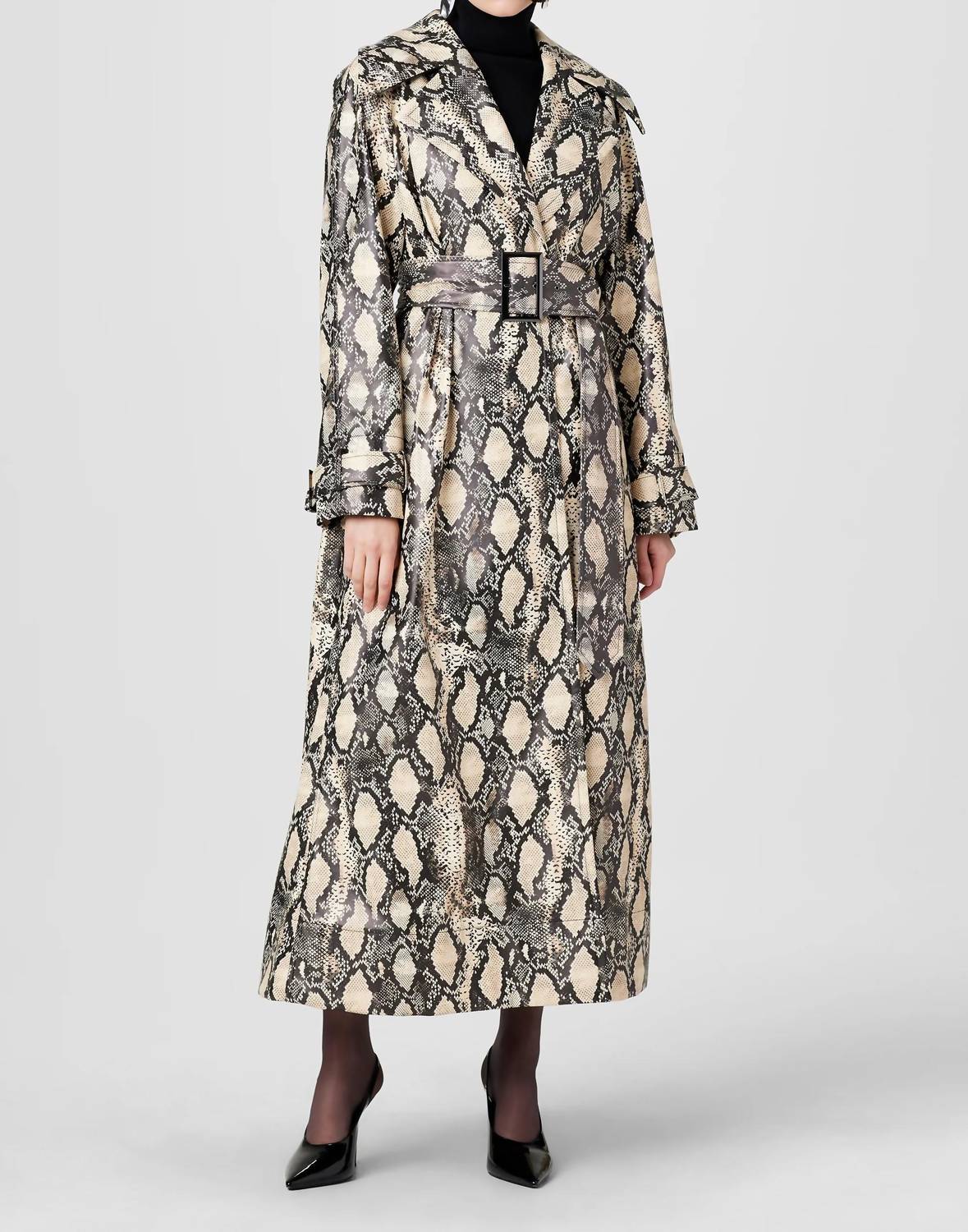 Toccin - Chloe Vegan Leather Trench Coat