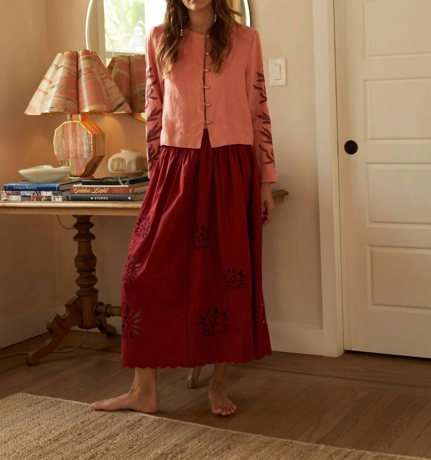 Carolina K - Ali Embroidered Sleeves Jacket