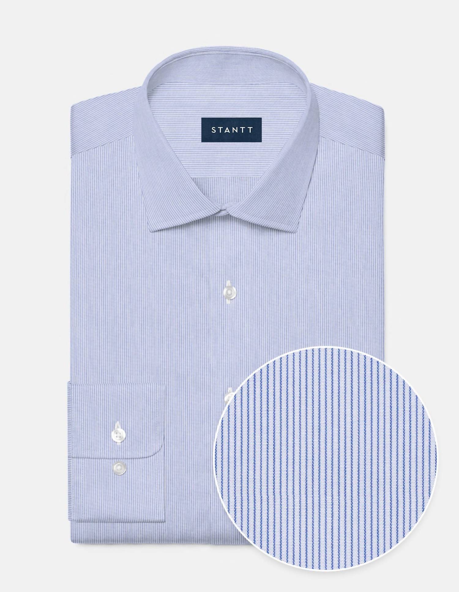 Stantt - Hairline Stripe Button Down Shirt