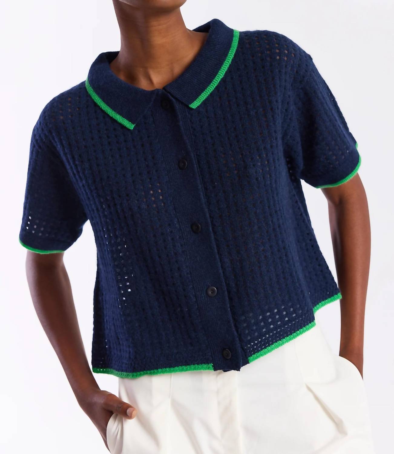 Brodie Cashmere - Short Sleeve Jacket