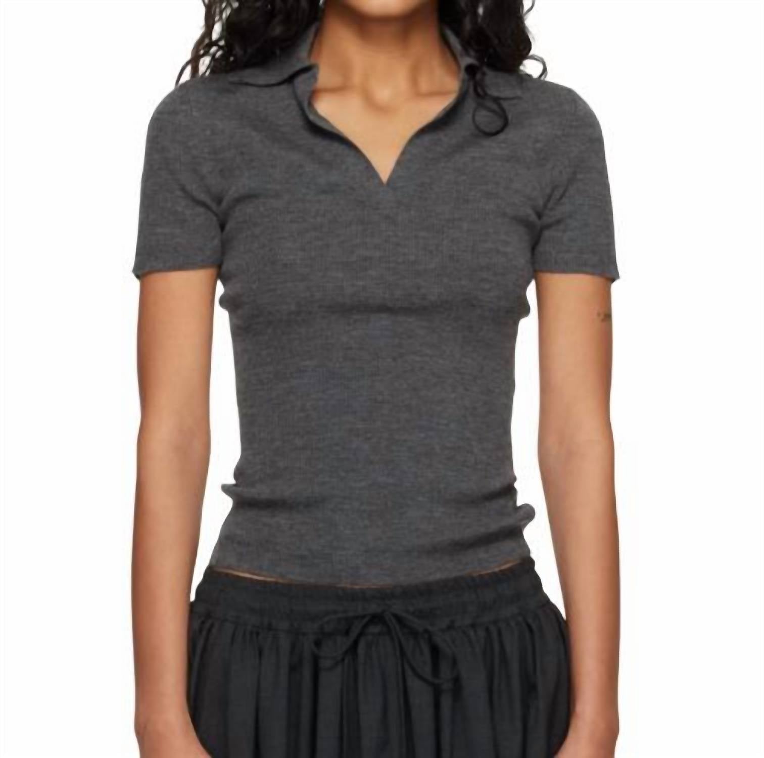 Maxmara - Rib-knit Wool Polo Shirt
