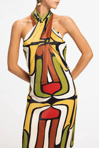 Cala De La Cruz - Oliviera Halter Dress