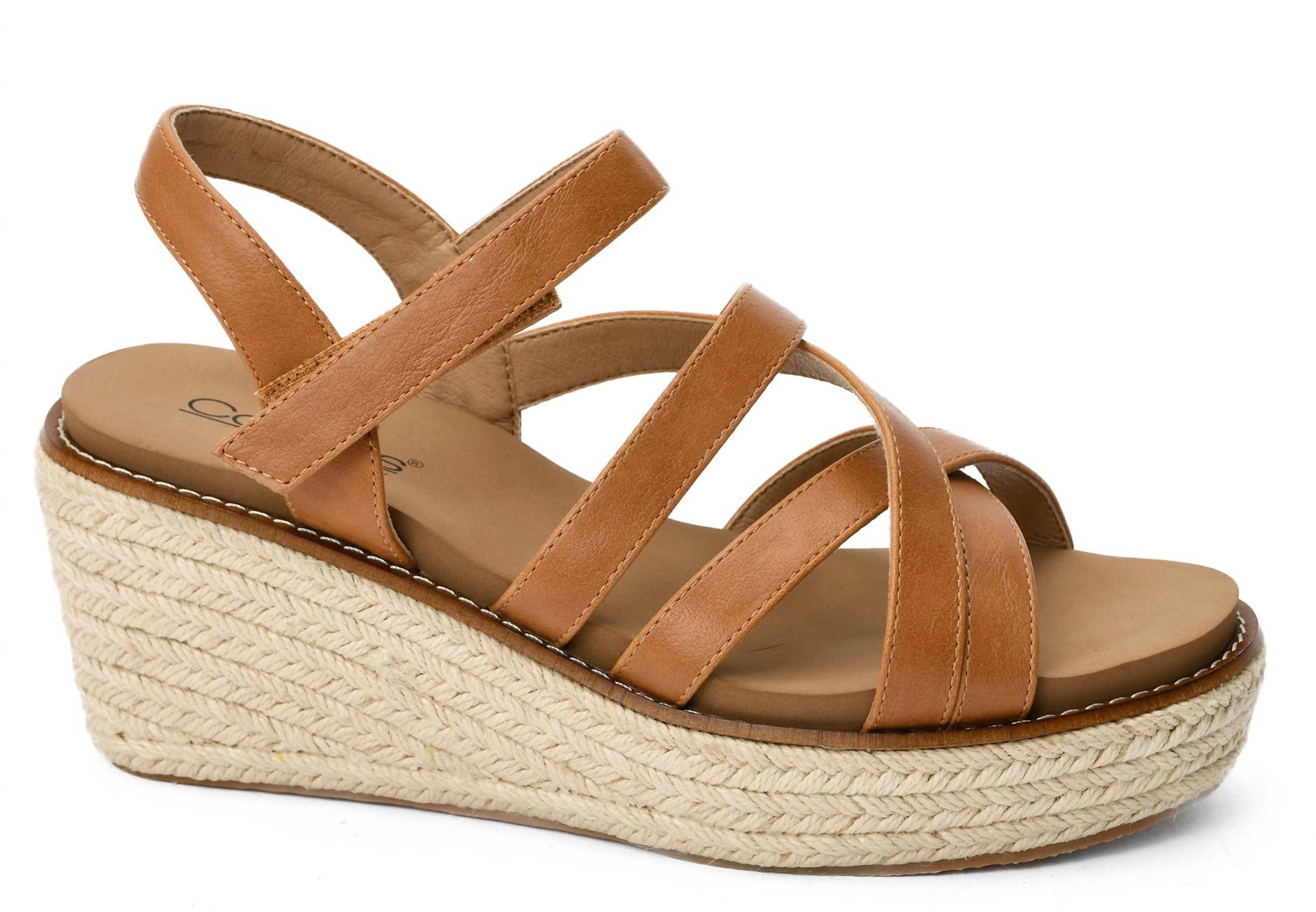 Corkys Footwear Women's All Nighter Wedge Sandal in brown - women's shoe
