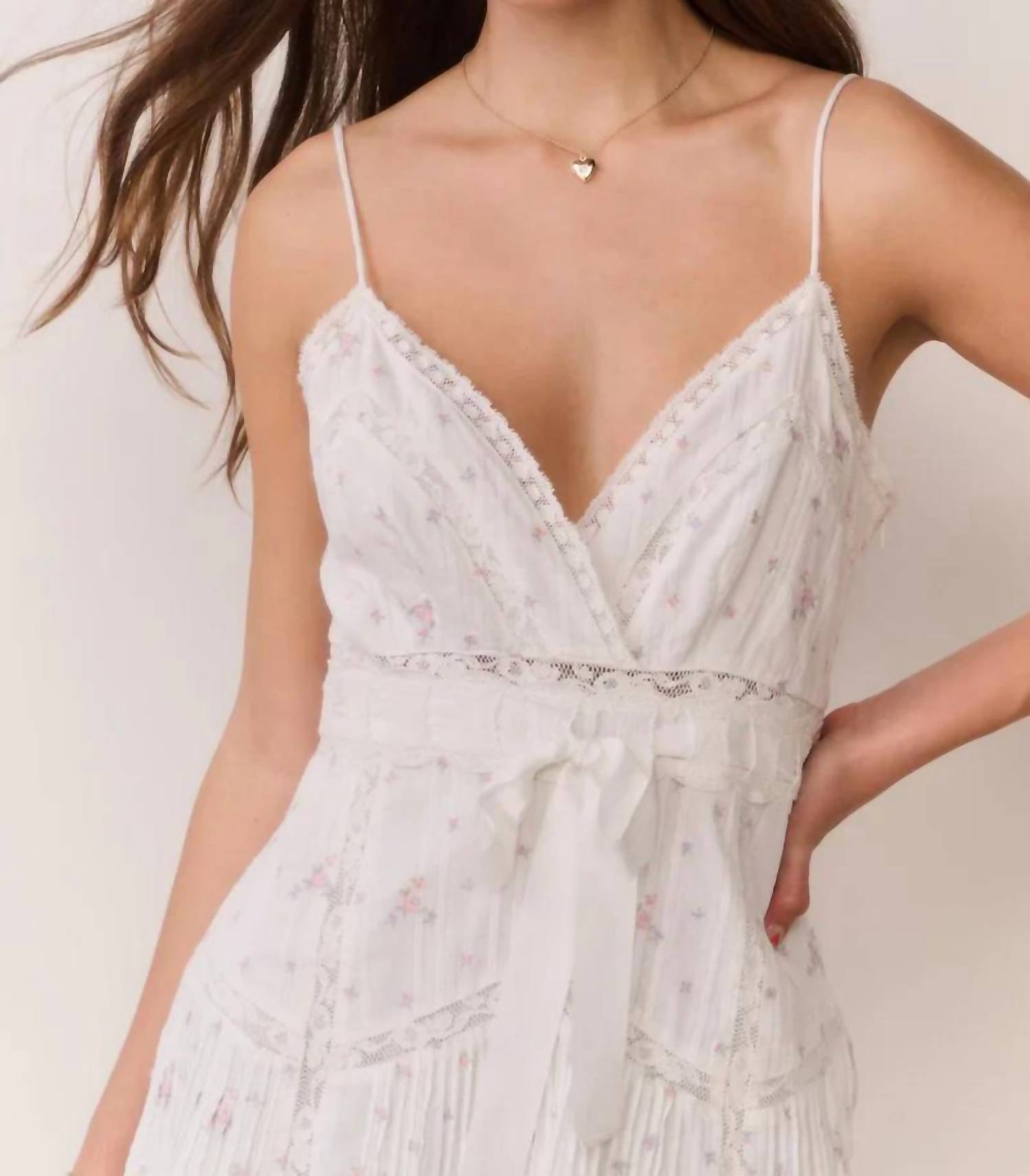 Loveshackfancy - Sibelle Floral Embroidered Cotton Mini Dress