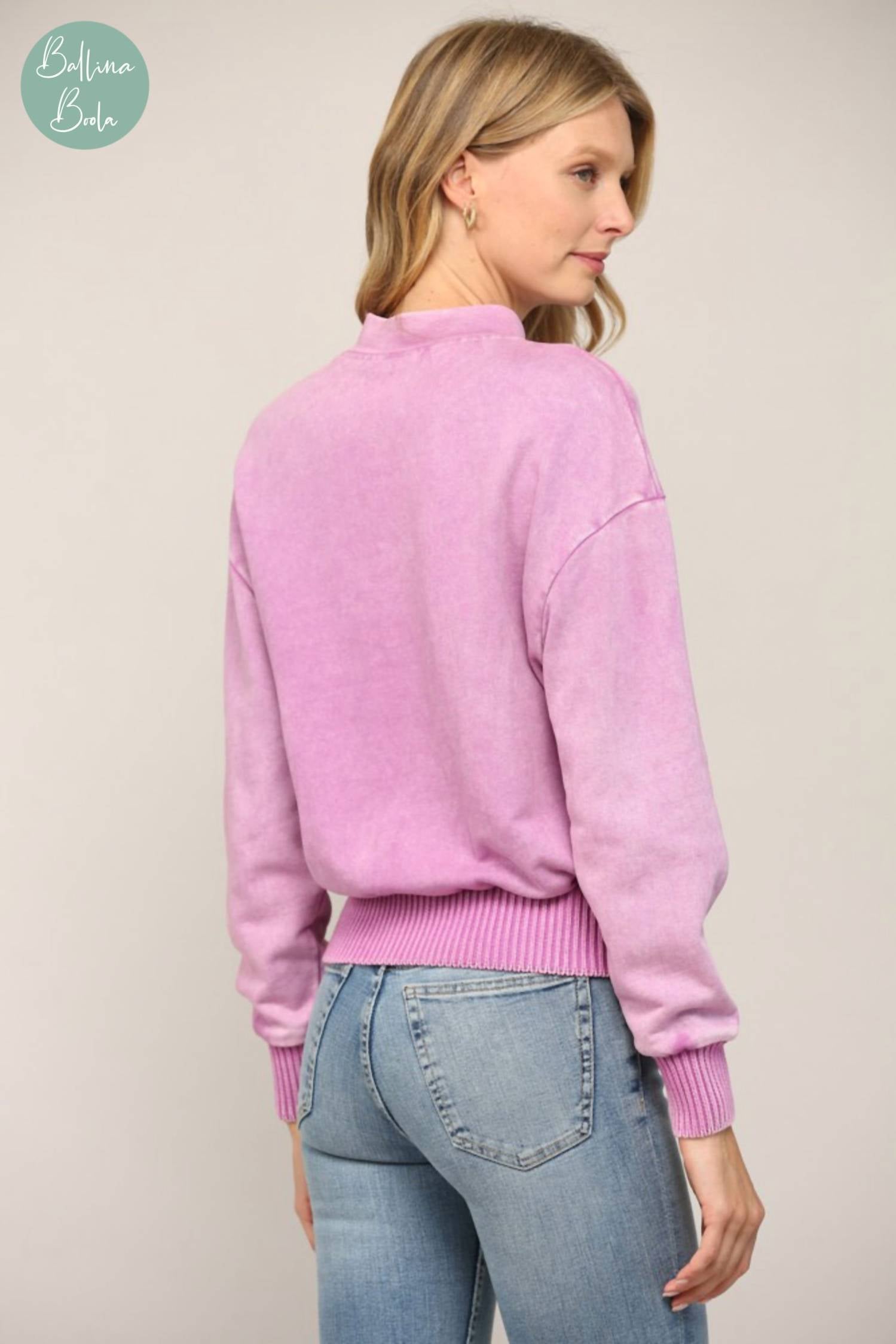 Fate - Knit Washed Sweatshirt