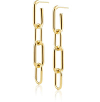 Sahira - Women's Carrie 2-in-1 Paperclip Link Earrings