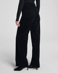 Spanx Corduroy Wide Leg Jeans in black - women's jeans - alternate view