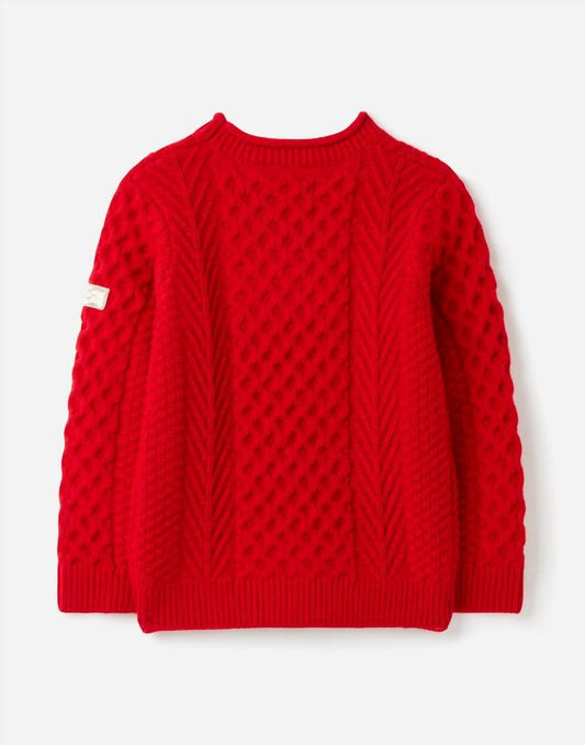 Joules - Kids Aran Knit Sweater