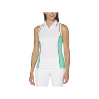 Pga Tour - Women's Colorblocked Sleeveless Golf Polo