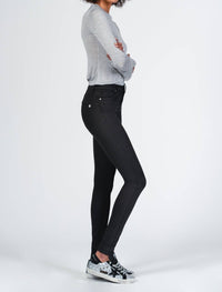 BLACK ORCHID Gisele High Rise Skinny Jean in so black - women's jeans - detail view
