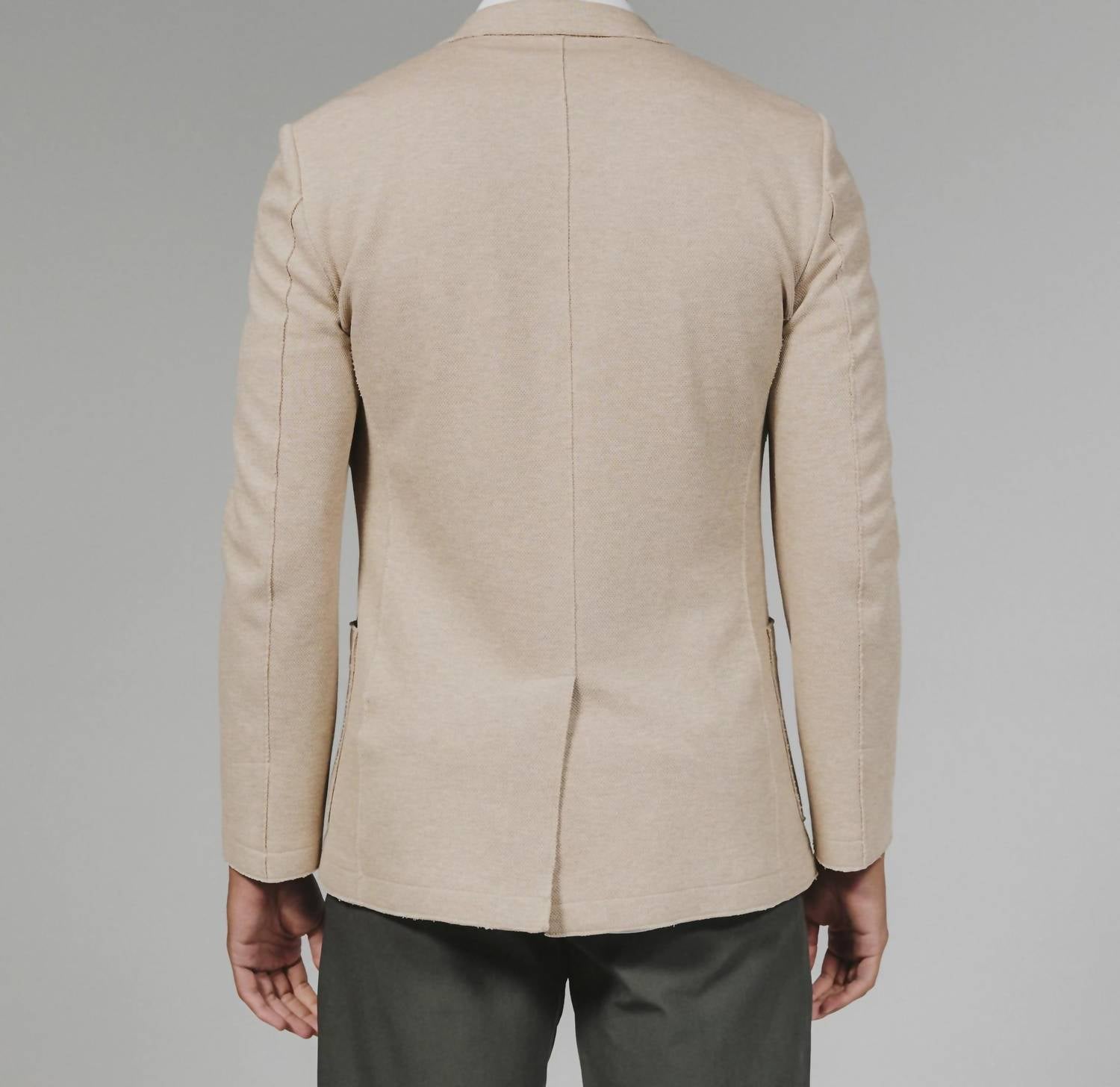 7Diamonds Grayson Blazer in sand - men's jacket - detail view