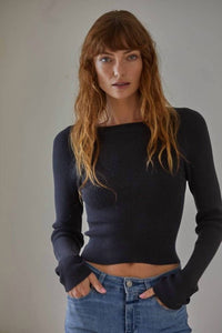 By Together - Rylie Ribbed Round Neck Top