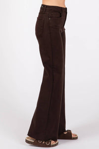 Letter To Juliet - A Line Wide Scissor Cut Jeans