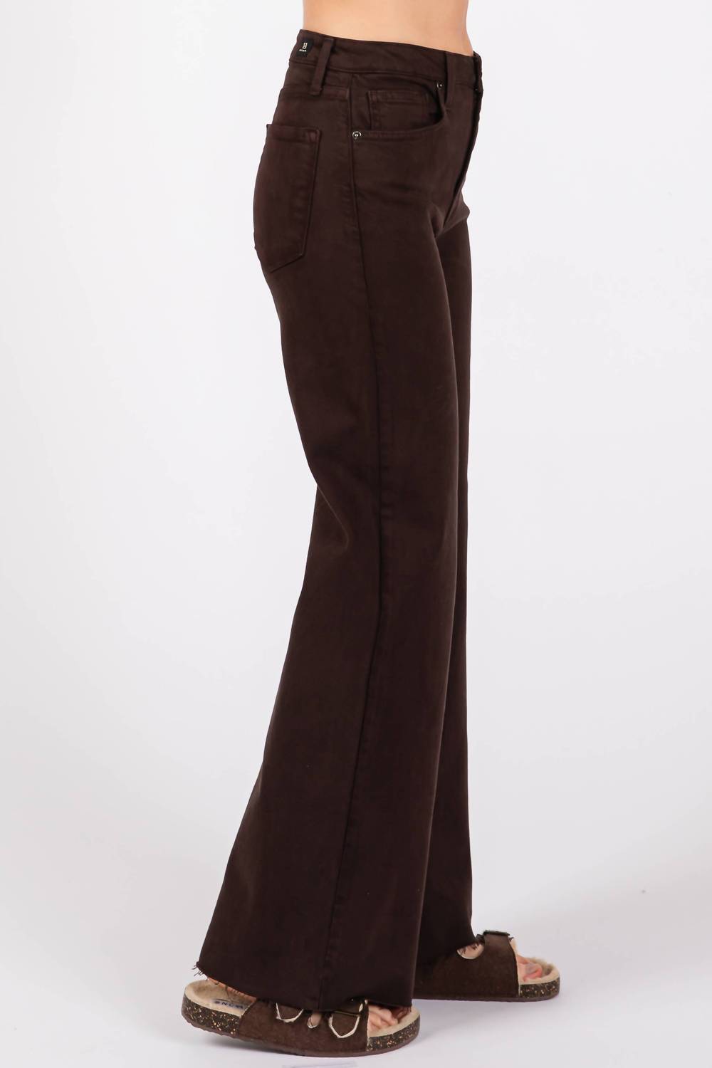 Letter To Juliet - A Line Wide Scissor Cut Jeans