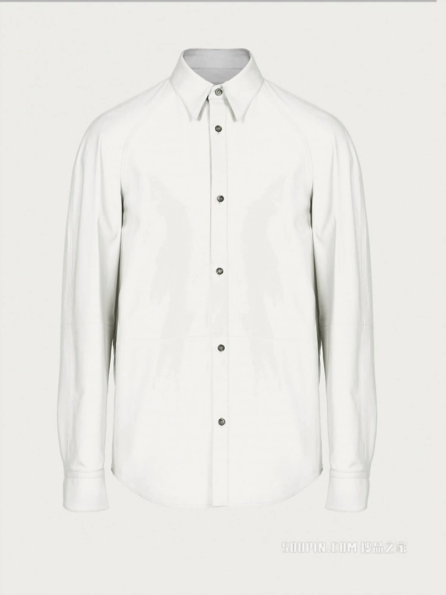 Salvatore Ferragamo - Napa Leather Shirt