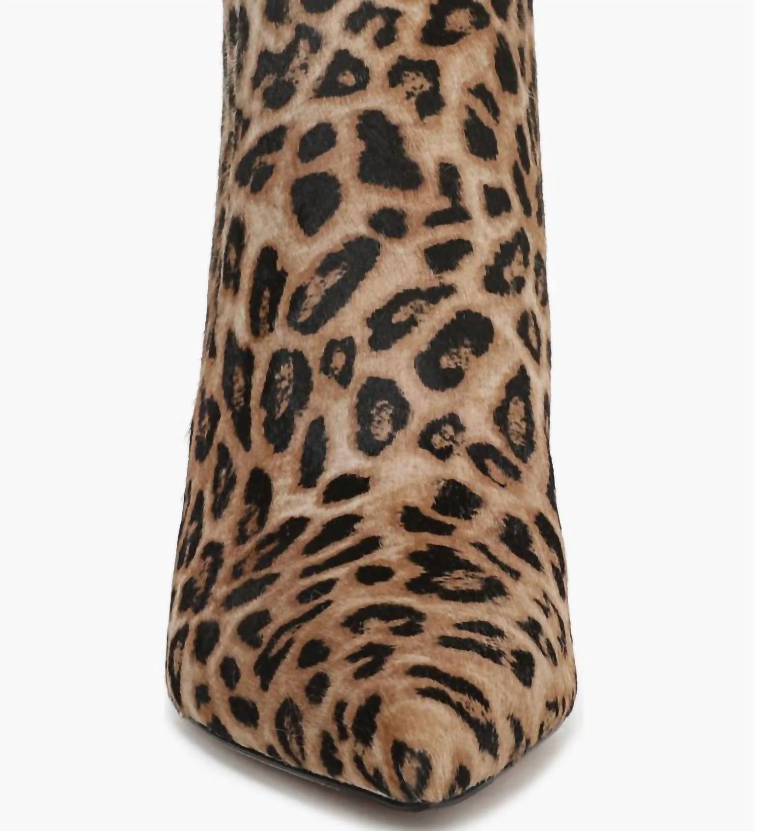 Veronica Beard Women's Lisa Genuine Calf Hair Heel Bootie in leopard - women's shoe - view 4