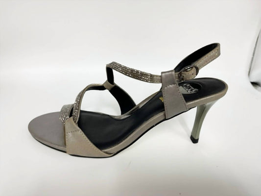 Exe - Diana-315 Pewter Heeled Sandal