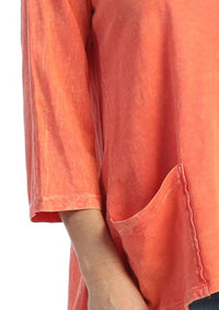Jess & Jane - Mineral Washed Patch Pocket Cotton Top