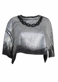 Circular Path - Women's Necklace Crop T-shirt