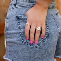 Starlette Women's Angela Ring in gold - women's jewelry - detail view
