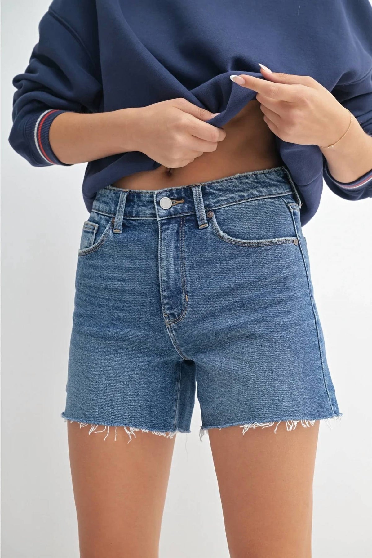 Just Black Denim - Longer Length Walking Short