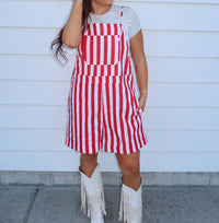Things Between - Stripe Overalls