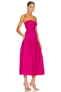 Shona Joy - Joanine Strapless Ruched Midi Dress