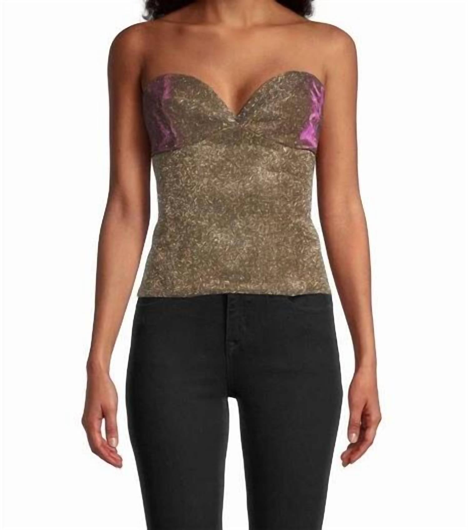 Nicole Miller - Sequin Bustier Top