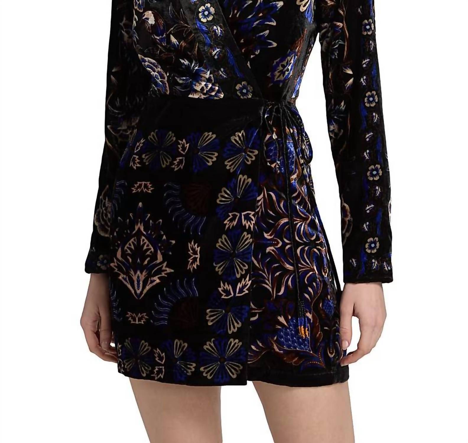 Farm Rio - Arabesque Mix Scarves Wrap Mini Dress