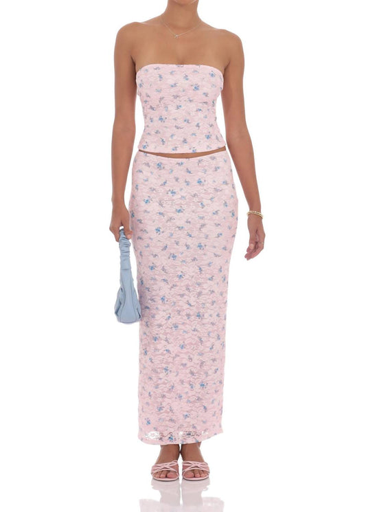 Lucy In The Sky - Floral Lace Maxi Skirt