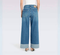 Mac Jeans - Nevada Super Wide Raw Hem Cuff Jeans