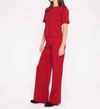 Ripley Rader - Ponte Knit Short Sleeve Top