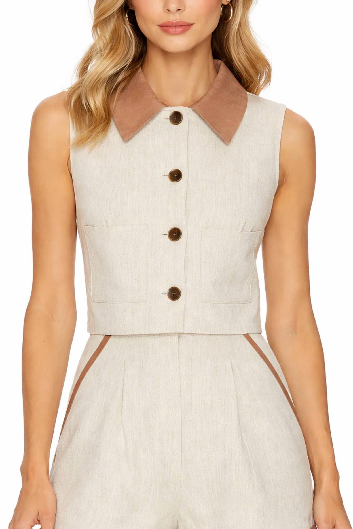 Matthew Bruch - Cropped Collared Vest