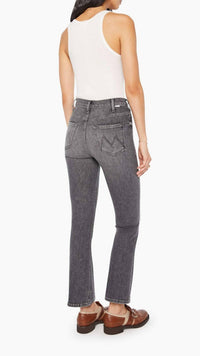 Mother Hustler Flood High-rise Flare Jean in under the bleachers - women's jeans - alternate view