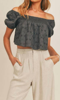 Sage The Label - Bluebell Woods Crop Top