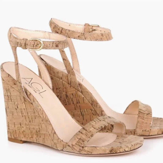 Agl - Women's Cork Wedge Sandal