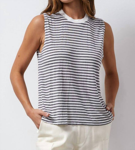 Monrow - Striped Muscle Tank